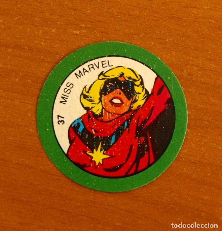 Sammeln alte Sammelbilder: Superh&eacute;roes - N&ordm; 37 Miss Marvel - Marvel Comics Group 1980 - Chocolates Terrabusi - Nunca pegado