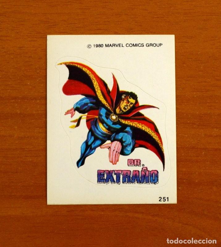 Sammeln alte Sammelbilder: Superh&eacute;roes - N&ordm; 251 Dr. Extra&ntilde;o - Marvel 1980 Comics Group - Chocolates Terrabusi - Nunca pegado