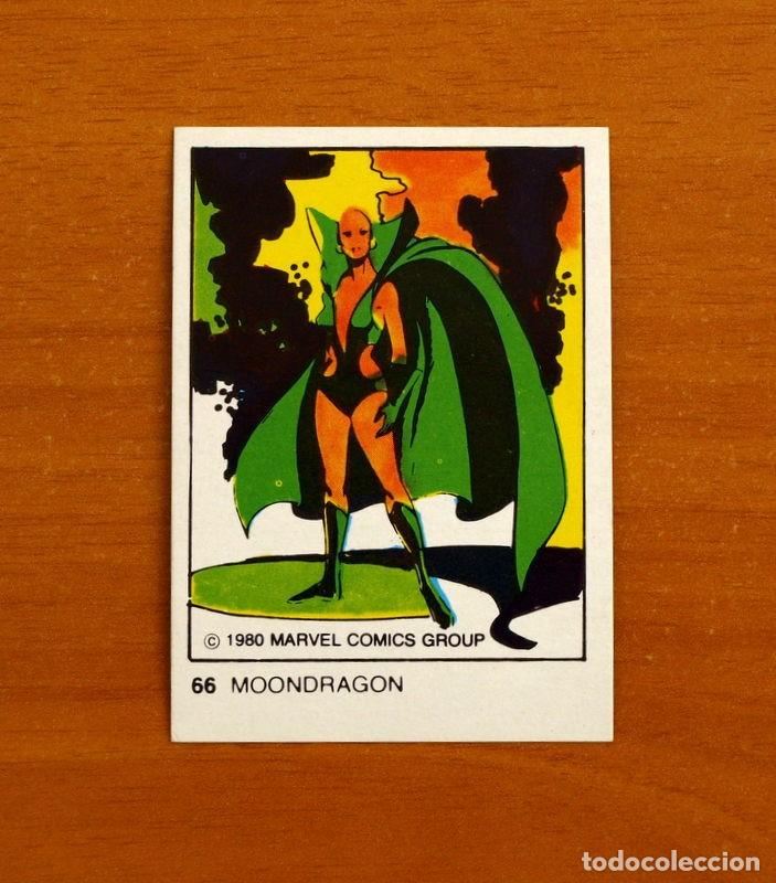 Sammeln alte Sammelbilder: Superh&eacute;roes - N&ordm; 66, Moondragon - Marvel 1980 Comics Group - Chocolates Terrabusi - Nunca pegado