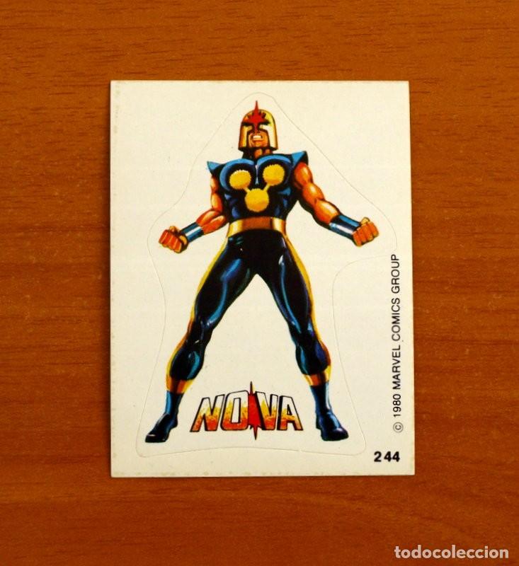 Sammeln alte Sammelbilder: Superh&eacute;roes - N&ordm; 244 Nova - Marvel 1980 Comics Group - Chocolates Terrabusi - Nunca pegado