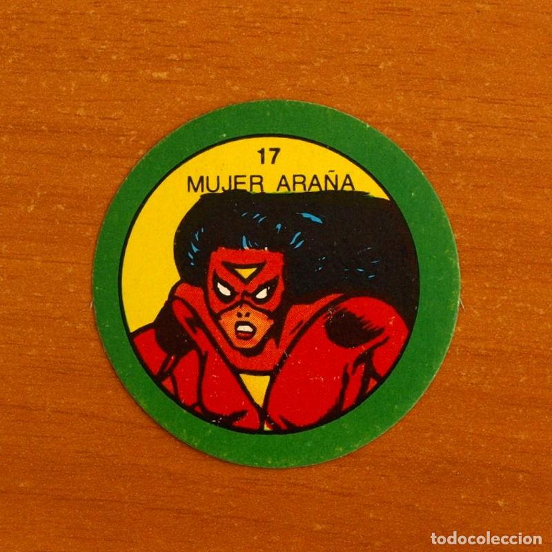 Sammeln alte Sammelbilder: Superh&eacute;roes - N&ordm; 17 Mujer Ara&ntilde;a - Marvel 1980 Comics Group - Chocolates Terrabusi - Nunca pegado