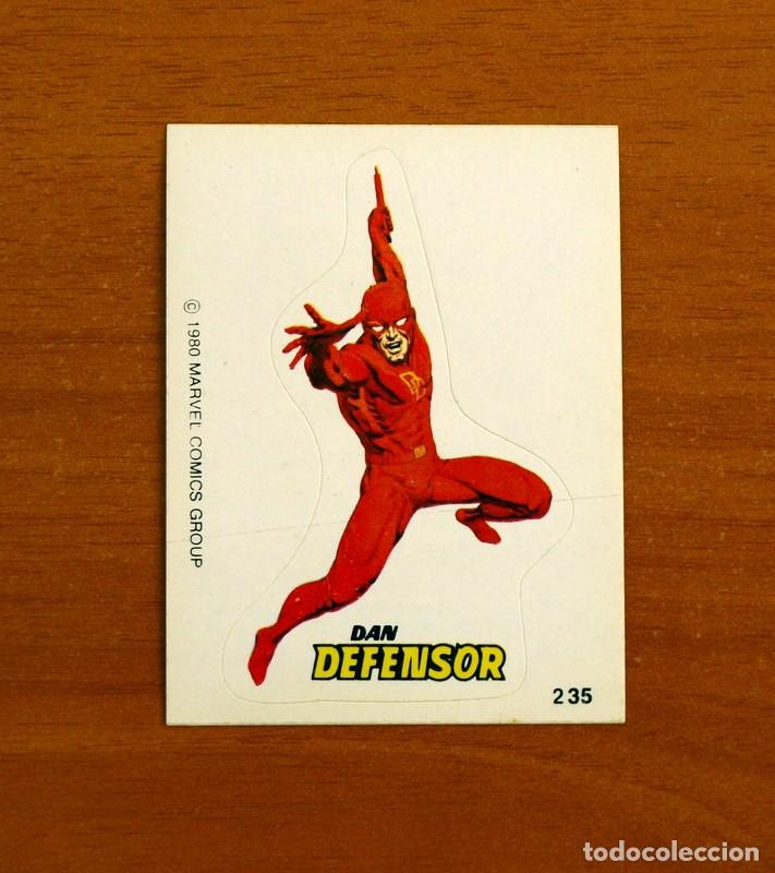 Sammeln alte Sammelbilder: Superh&eacute;roes - N&ordm; 235 Dan Defensor - Marvel 1980 Comics Group - Chocolates Terrabusi - Nunca pegado