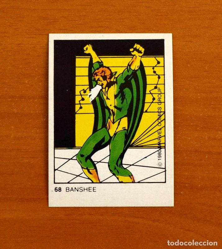 Sammeln alte Sammelbilder: Superh&eacute;roes - N&ordm; 68 Banshee - Marvel 1980 Comics Group - Chocolates Terrabusi - Nunca Pegado