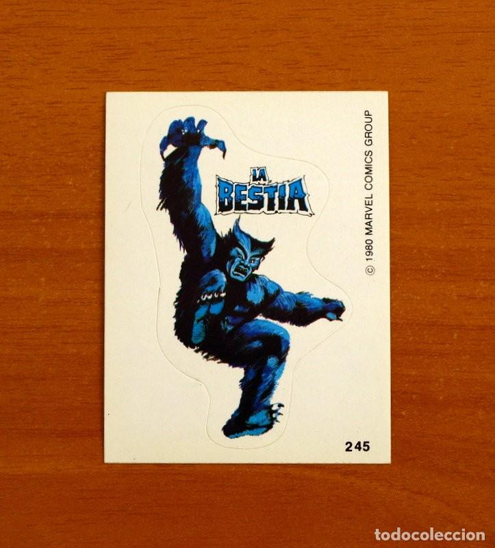 Sammeln alte Sammelbilder: Superh&eacute;roes - N&ordm; 245 La Bestia - Marvel 1980 Comics Group - Chocolates Terrabusi - Nunca pegado