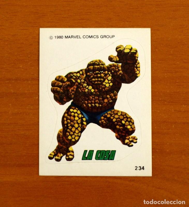 Sammeln alte Sammelbilder: Superh&eacute;roes - N&ordm; 234 La Cosa - Marvel 1980 Comics Group - Chocolates Terrabusi - Nunca pegado