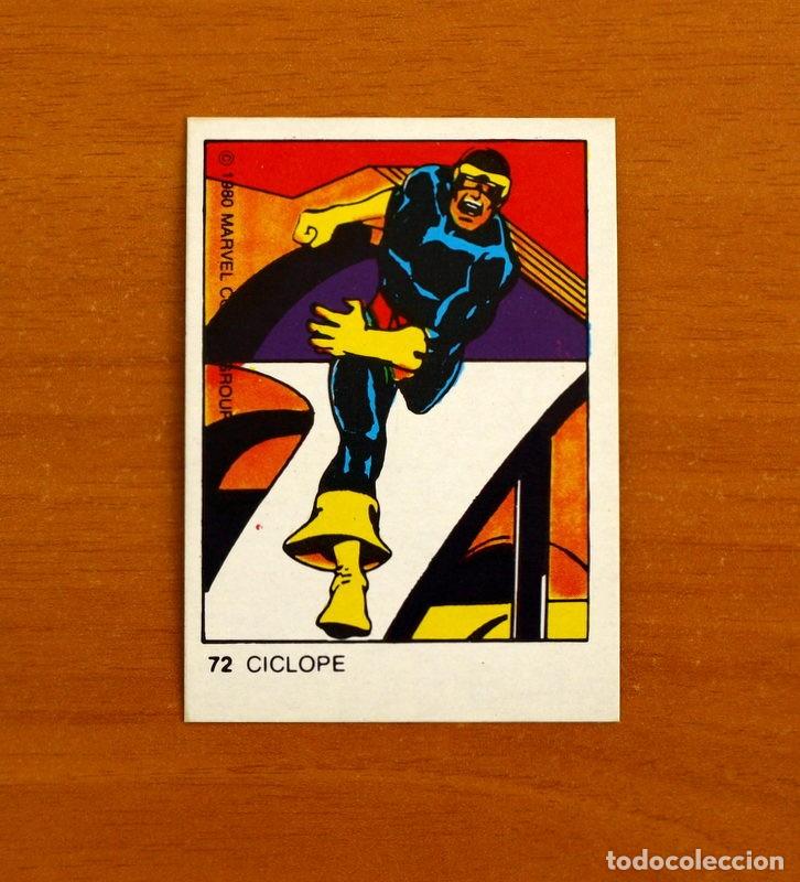 Sammeln alte Sammelbilder: Superh&eacute;roes - N&ordm; 72, Ciclope - Marvel 1980 Comics Group - Chocolates Terrabusi - Nunca pegado