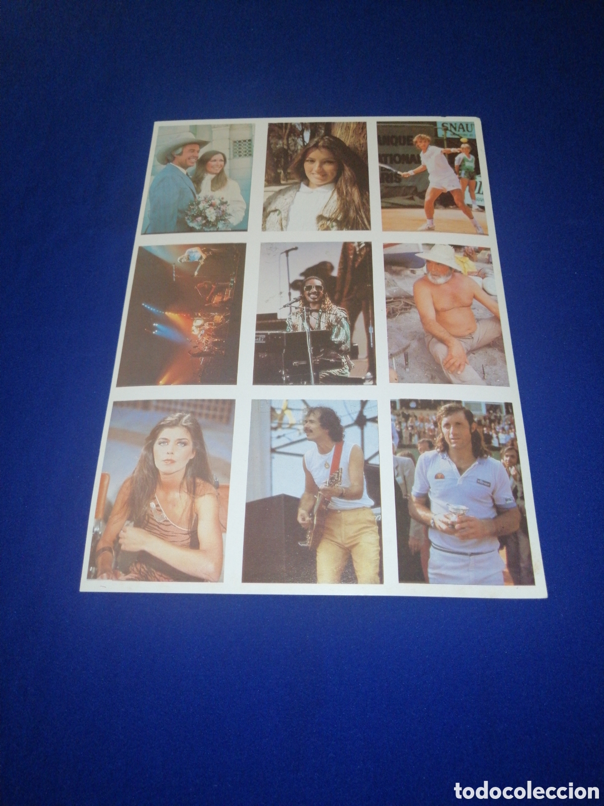 Colecionismo Cromos antigos: SHOW DE ESTRELLAS DALLAS - PINK FLOYD - STEVIE WONDER - SANTANA - JEANETTE L&Aacute;MINA SIN TROQUELAR
