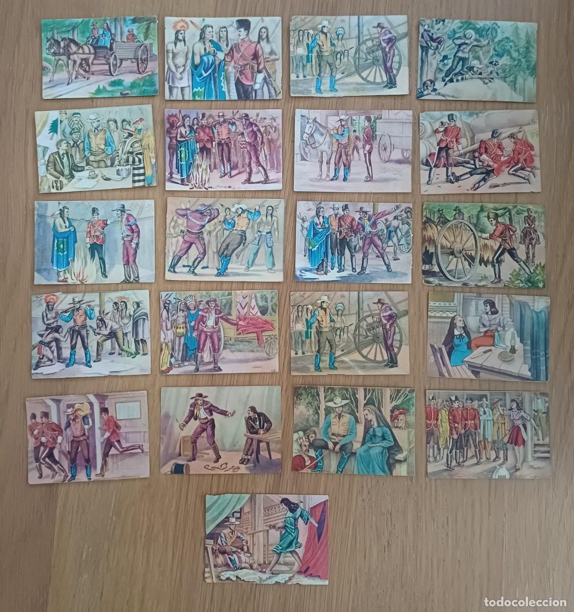 Coleccionismo cromos antiguos: 21 CROMOS POLICA MONTADA DE CANADA, FHER