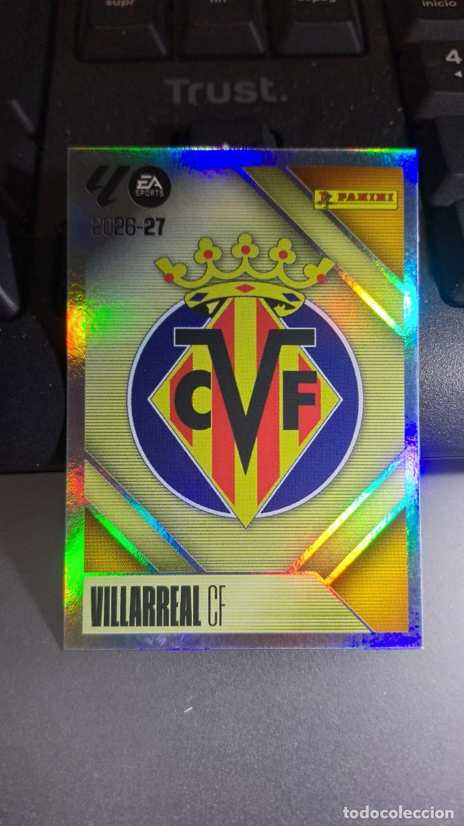 Coleccionismo cromos antiguos: CROMO ESCUDO VILLARREAL 1 LIGA 2026 2027 26 27 ESTE PANINI NUNCA PEGADO