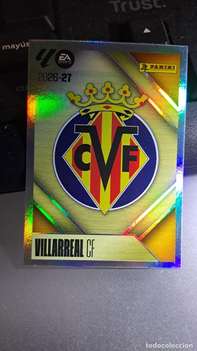 Coleccionismo cromos antiguos: CROMO ESCUDO VILLARREAL 1 LIGA 2026 2027 26 27 ESTE PANINI NUNCA PEGADO