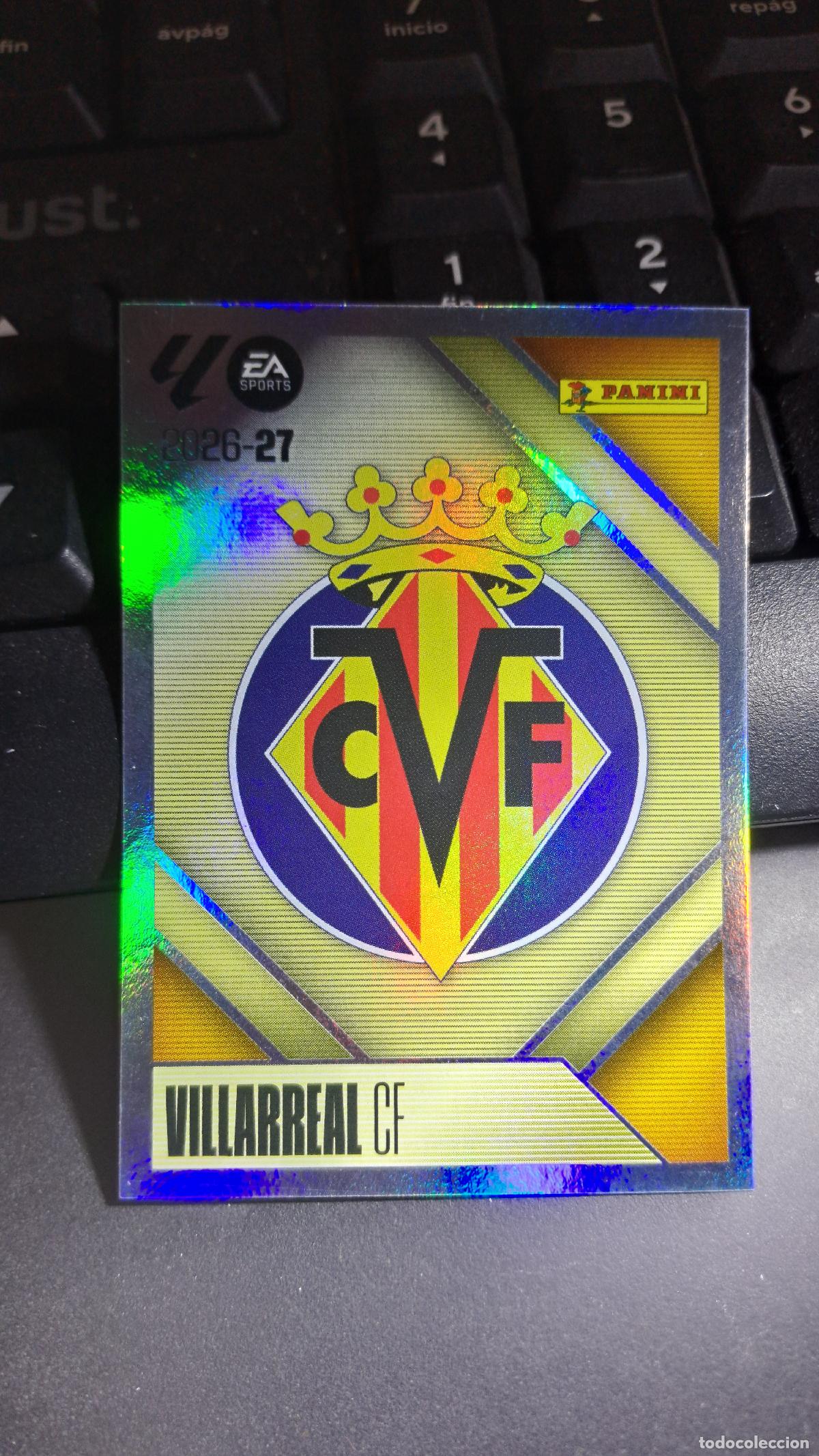 Coleccionismo cromos antiguos: CROMO ESCUDO VILLARREAL 1 LIGA 2026 2027 26 27 ESTE PANINI NUNCA PEGADO