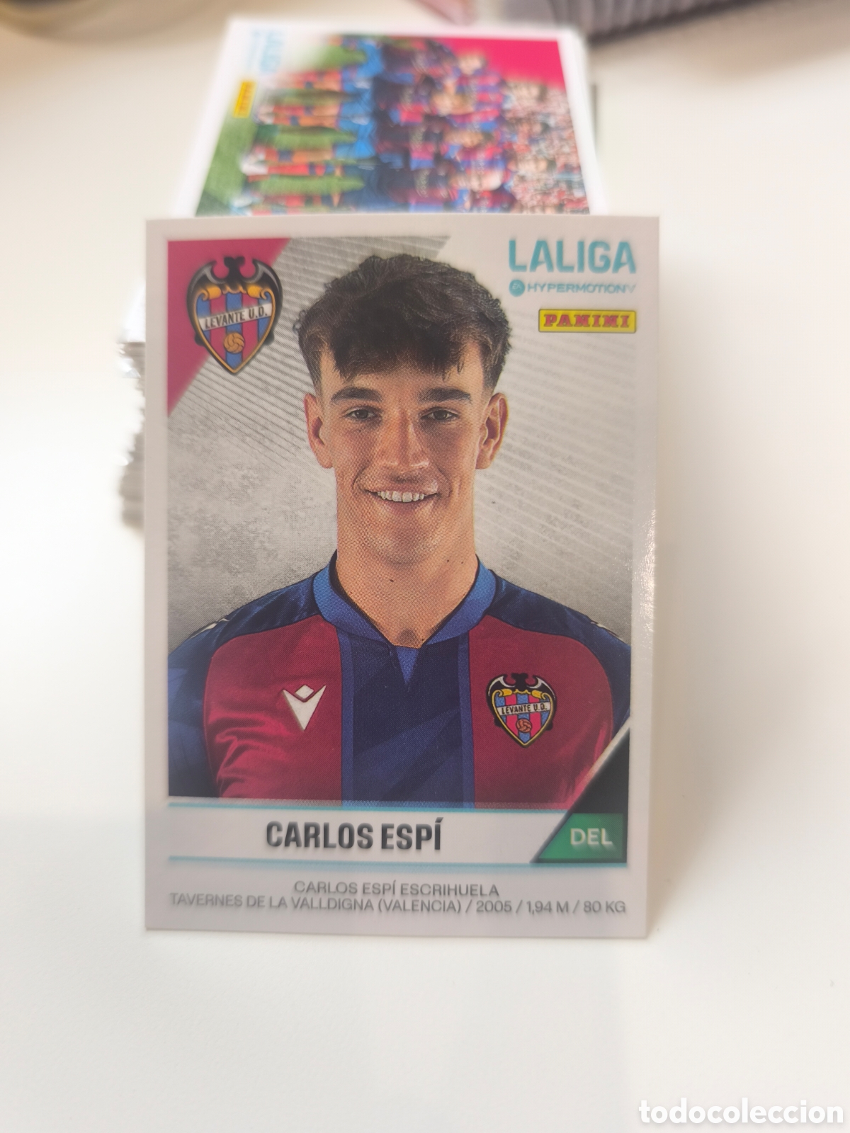 Coleccionismo cromos antiguos: Carlos Esp&iacute; UD Levante Liga Hipermotion Panini 24/25