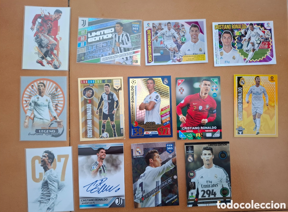 Coleccionismo cromos antiguos: Lote cromos Cristiano Ronaldo
