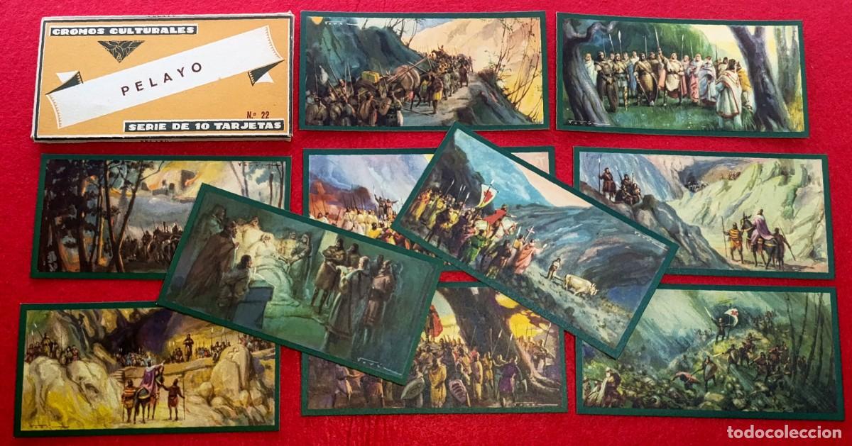 Coleccionismo cromos antiguos: Pelayo - Cromos culturales n&ordm; 22 Completo - Ediciones Barsal Bargu&ntilde;o y Salvat Barcelona