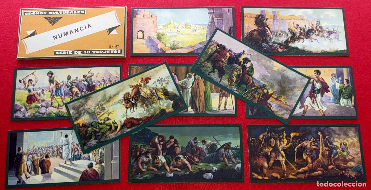 Coleccionismo cromos antiguos: Numancia - Cromos culturales n&ordm; 27 Completo - Ediciones Barsal Bargu&ntilde;o y Salvat
