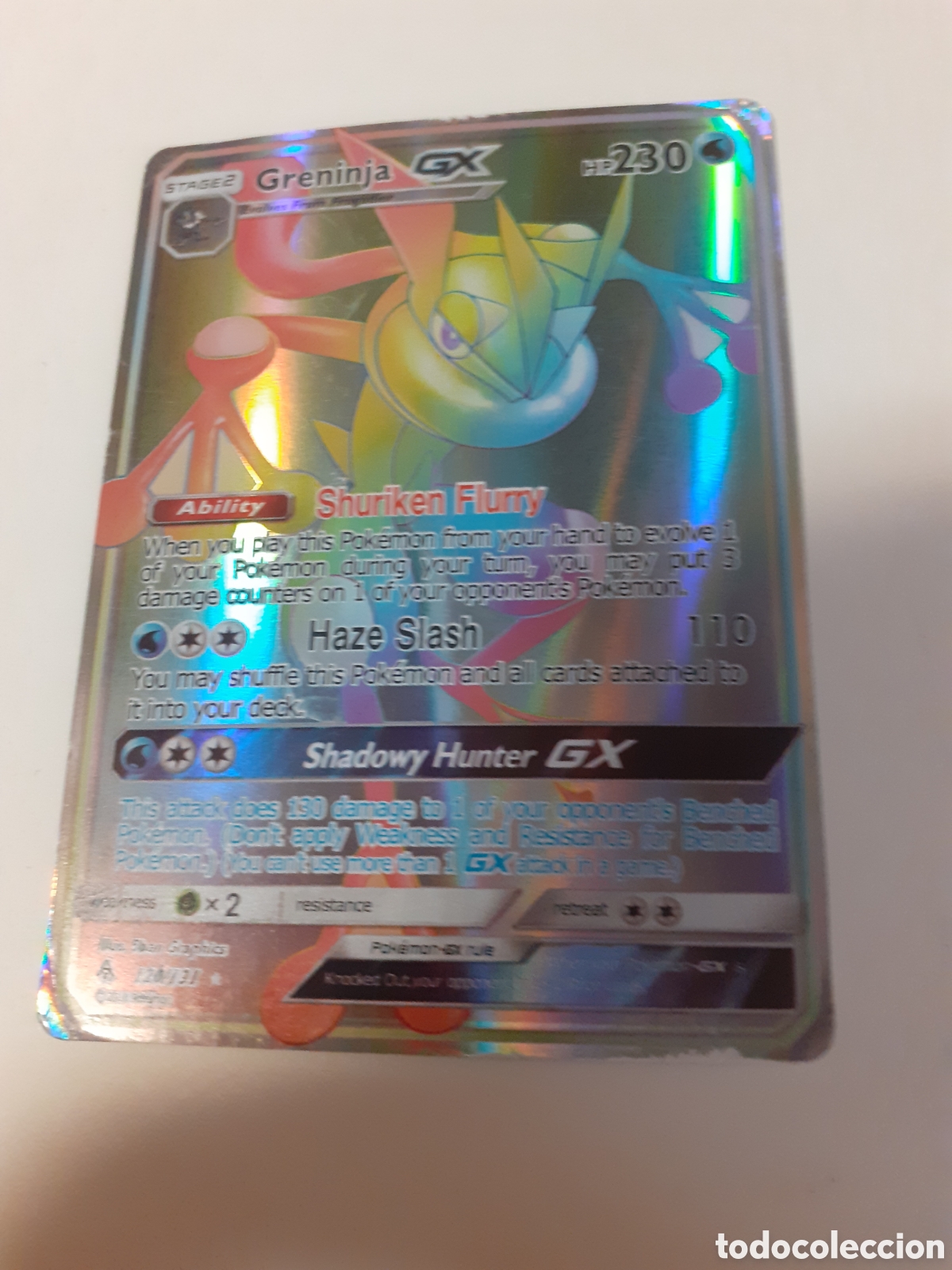 Collezionismo Figurine antiche: POKEMON TARJETA TRADING CARD GRENINJA 230 A&Ntilde;O 2018