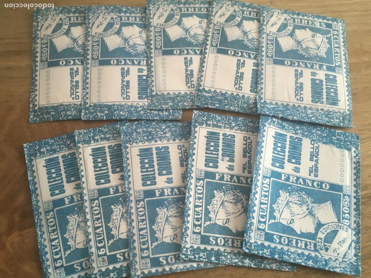 Colecionismo Cromos antigos: el sello espa&ntilde;ol lote 10 sobres de cromos sin abrir