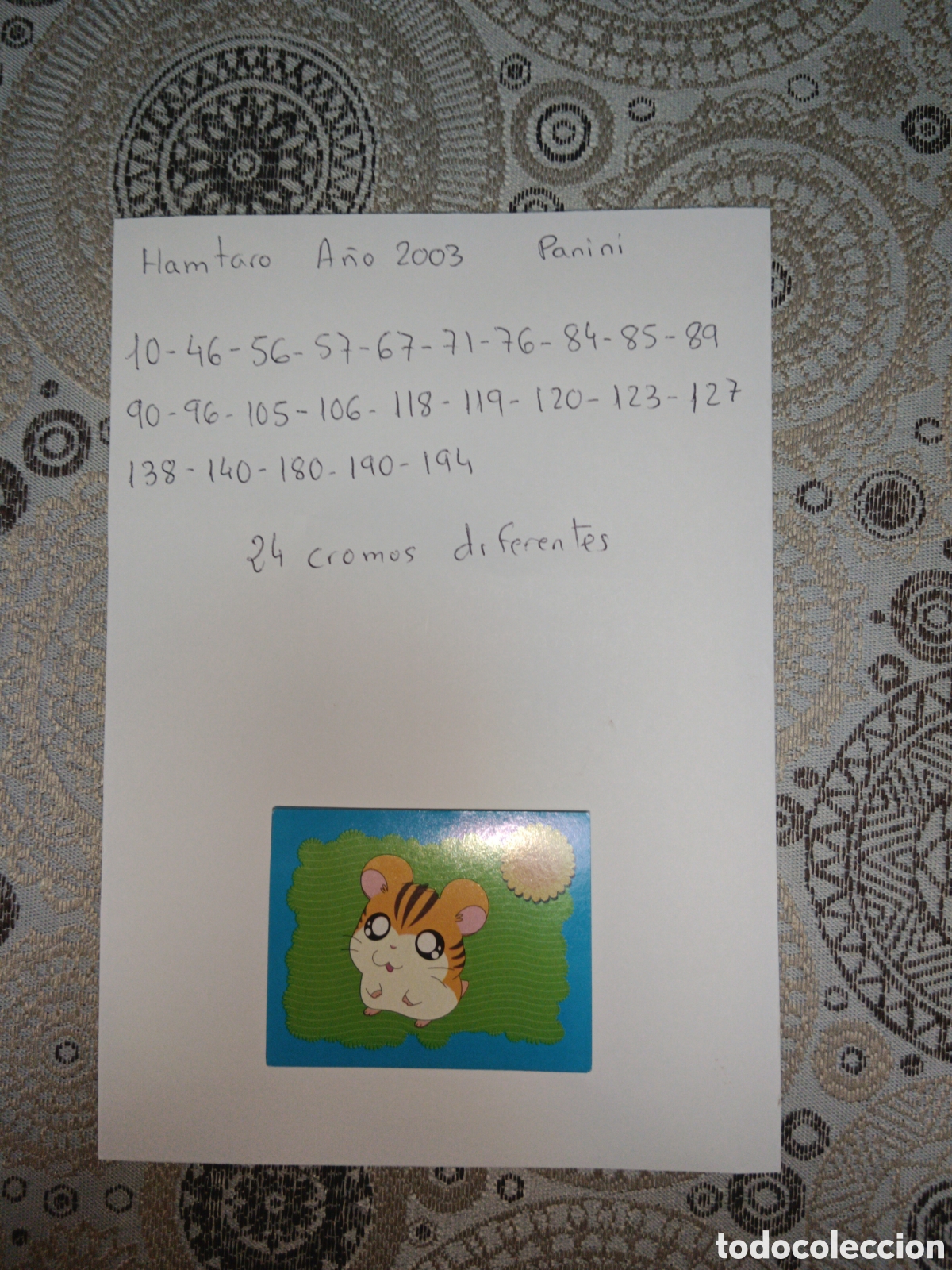 Coleccionismo cromos antiguos: Cromos Hamtaro a&ntilde;o 2003 panini