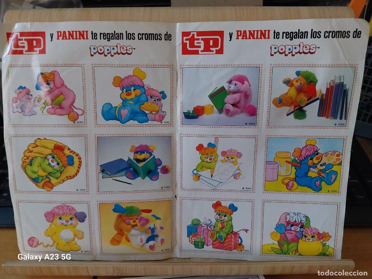 Coleccionismo cromos antiguos: POPPLES PANINI REVISTA TP DOBLE HOJA PROMO
