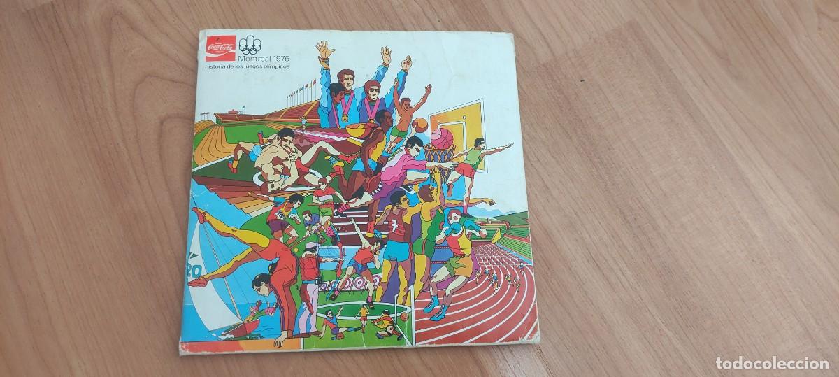 Coleccionismo cromos antiguos: &Aacute;lbum coleccionable promocional de Coca-cola. Montreal 1976