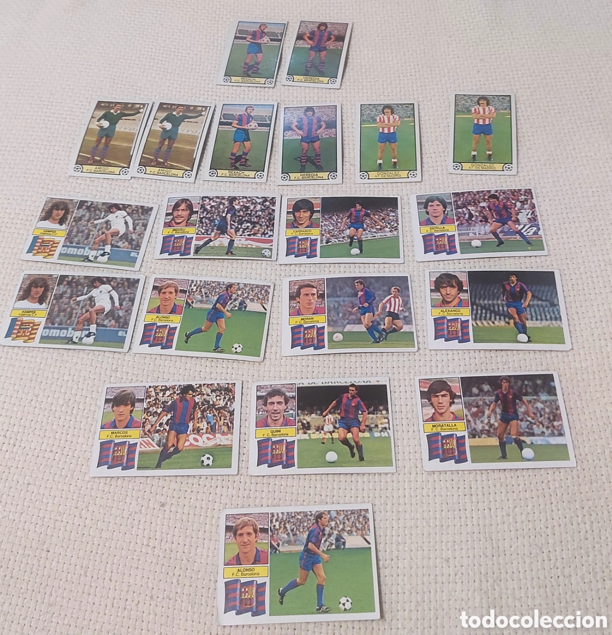 Coleccionismo cromos antiguos: Lote 20 Cromos Liga 82-83 Fc Barcelona=16Atlco Madrid=2 Valencia =2