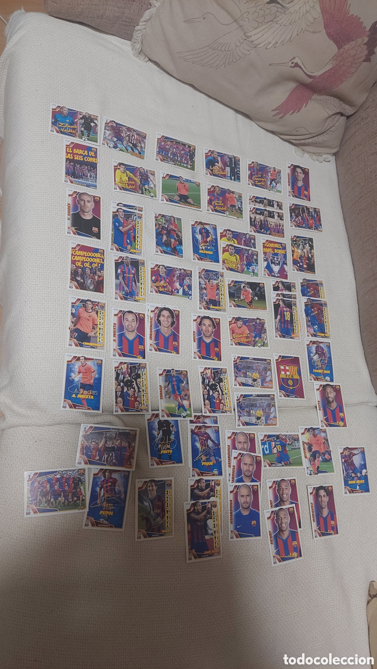 Coleccionismo cromos antiguos: El Bar&ccedil;a de las 6 copas!!! 65 cromos