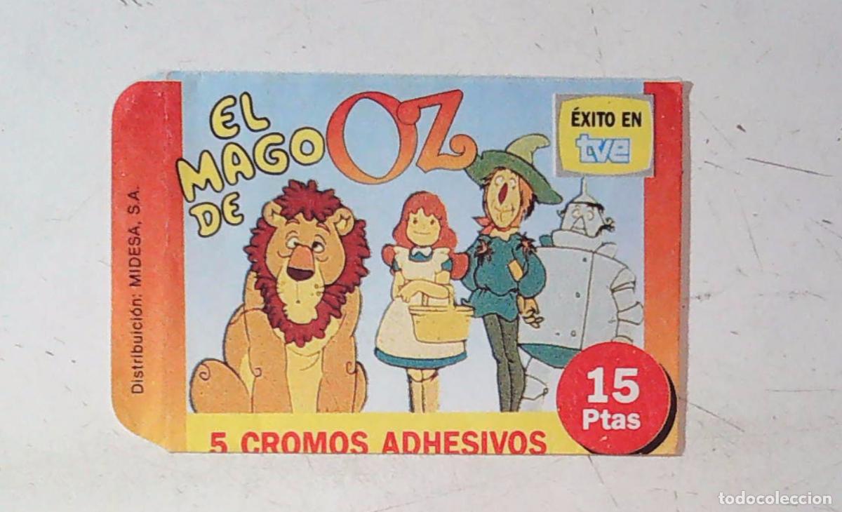 Coleccionismo cromos antiguos: celditor el mago de oz sobre de cromos vacio en perfecto estado