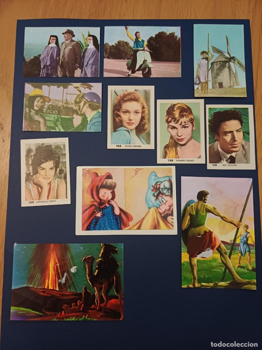 Coleccionismo cromos antiguos: Lote 15 cromos nuevos, sin pegar, de diversas colecciones