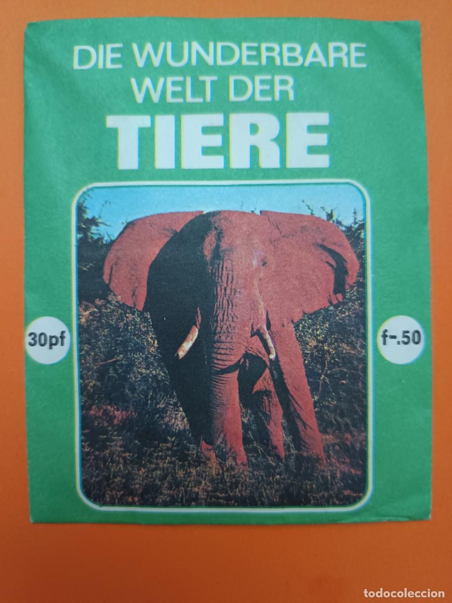 Colecionismo Cromos antigos: SOBRE DE CROMOS SIN ABRIR ANIMALES 1971