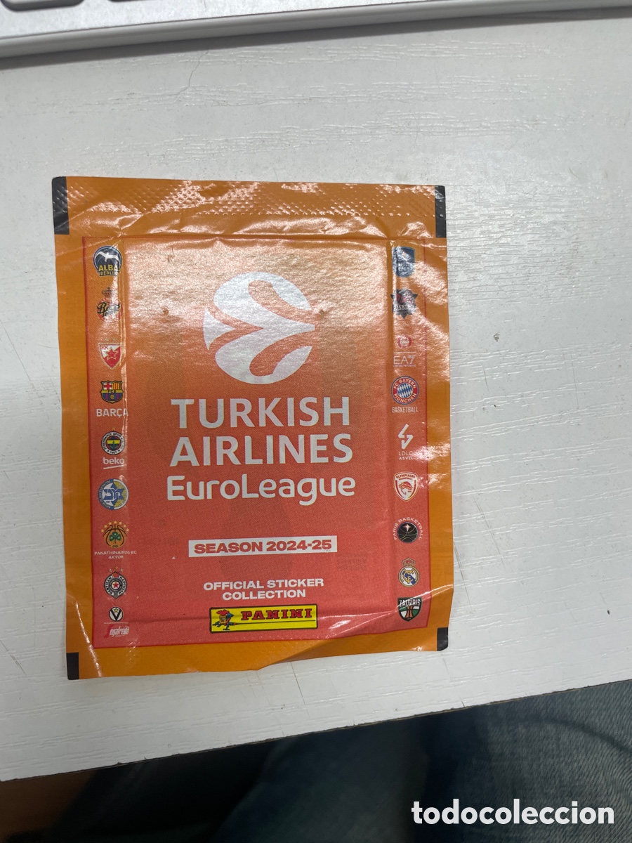 Coleccionismo cromos antiguos: Panini Turkish Airlines Euroleague Sobre nuevo sin abrir