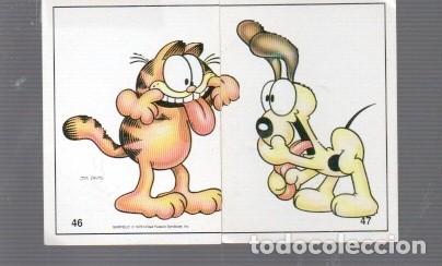 Coleccionismo cromos antiguos: CROMO DE GARFIELD SIN PEGAR N&ordm; 46 - 47 A&Ntilde;O 1978 COLECCION DE PEGATINAS