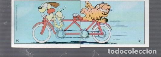 Coleccionismo cromos antiguos: CROMO DE GARFIELD SIN PEGAR N&ordm; 90 - 91 A&Ntilde;O 1978 DE LA COLECCION DE PEGATINAS