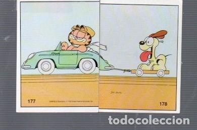 Coleccionismo cromos antiguos: CROMO DE GARFIELD SIN PEGAR N&ordm; 177 - 178 A&Ntilde;O 1978 DE LA COLECCION DE PEGATINAS