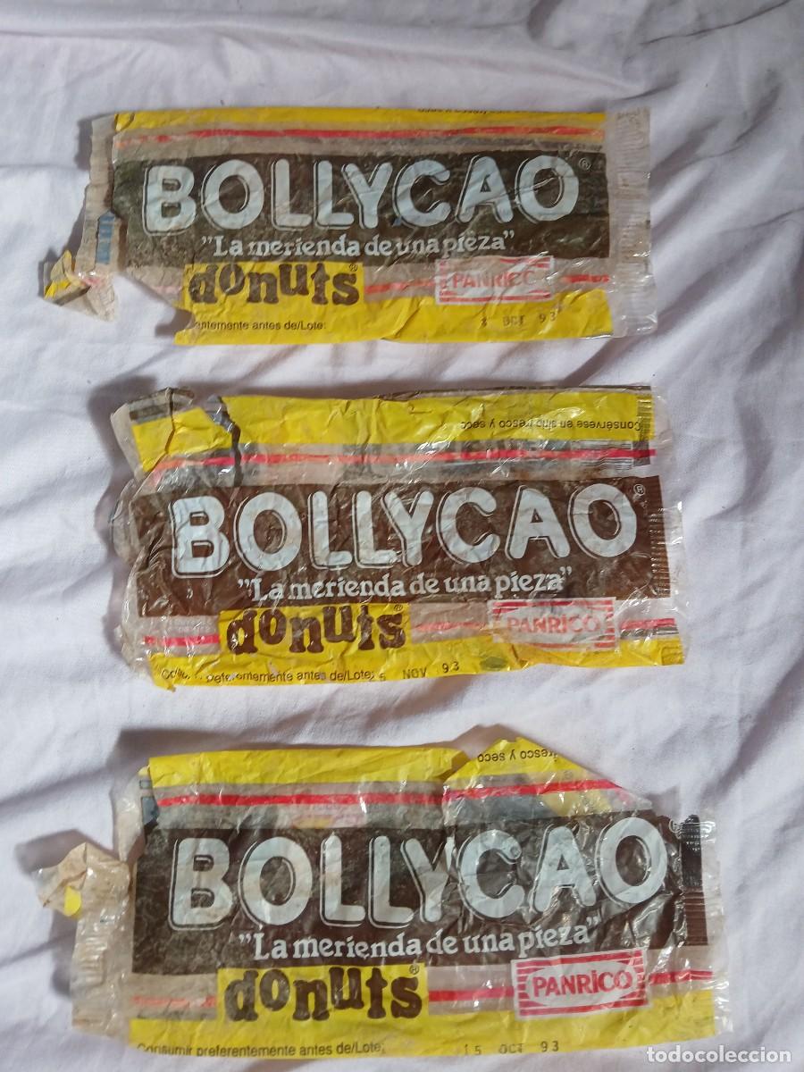 Colecionismo Cromos antigos: Antiguo envoltorio paquete bollycao donuts panrico a&ntilde;o 1993 vacio llevaba cromo dinosaurio 5&euro; unidad