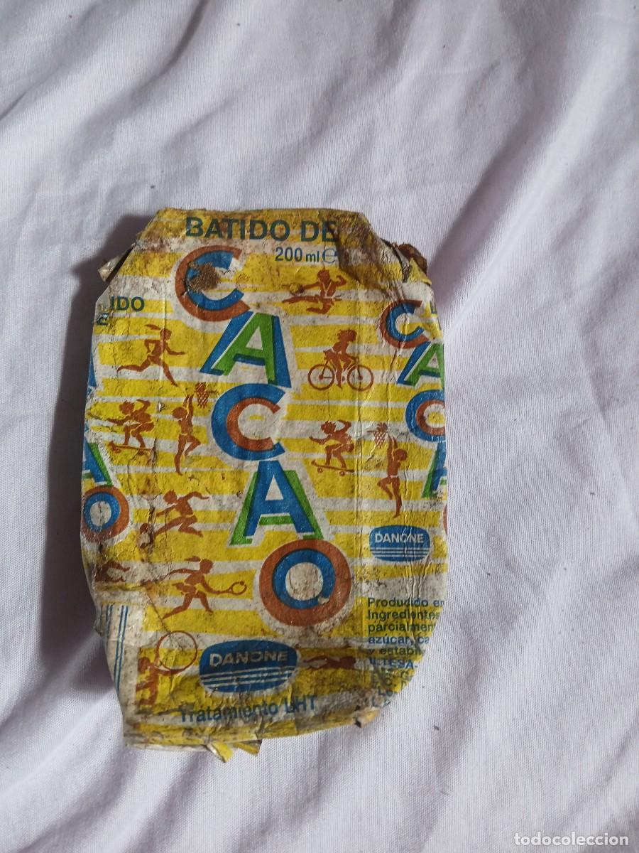 Colecionismo Cromos antigos: Antiguo paquete tetrabrik de batido de danone a&ntilde;o 1992 vaciover foto