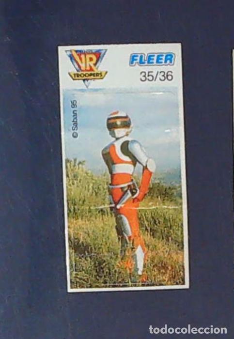 Coleccionismo cromos antiguos: chicle chicles fleer 35 vr troopers power rangers