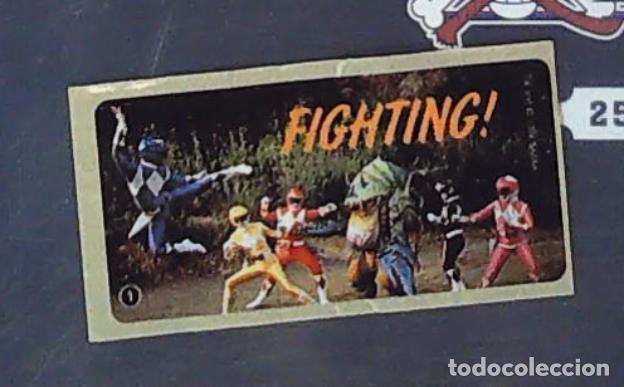 Coleccionismo cromos antiguos: chicle chicles fleer power rangers ranger cromo sticker bubblegum 1