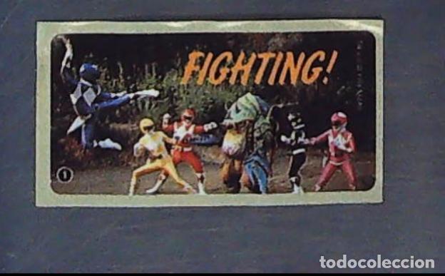 Coleccionismo cromos antiguos: chicle chicles fleer power rangers ranger cromo sticker bubblegum 1