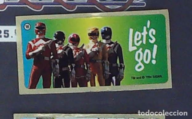 Coleccionismo cromos antiguos: chicle chicles fleer power rangers ranger cromo sticker bubblegum 18