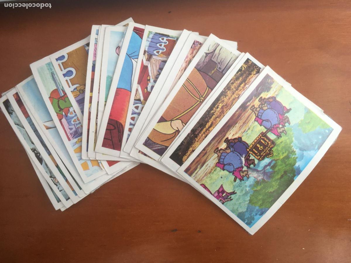 Coleccionismo cromos antiguos: lote reservado 21 cromos robin hood disney fher