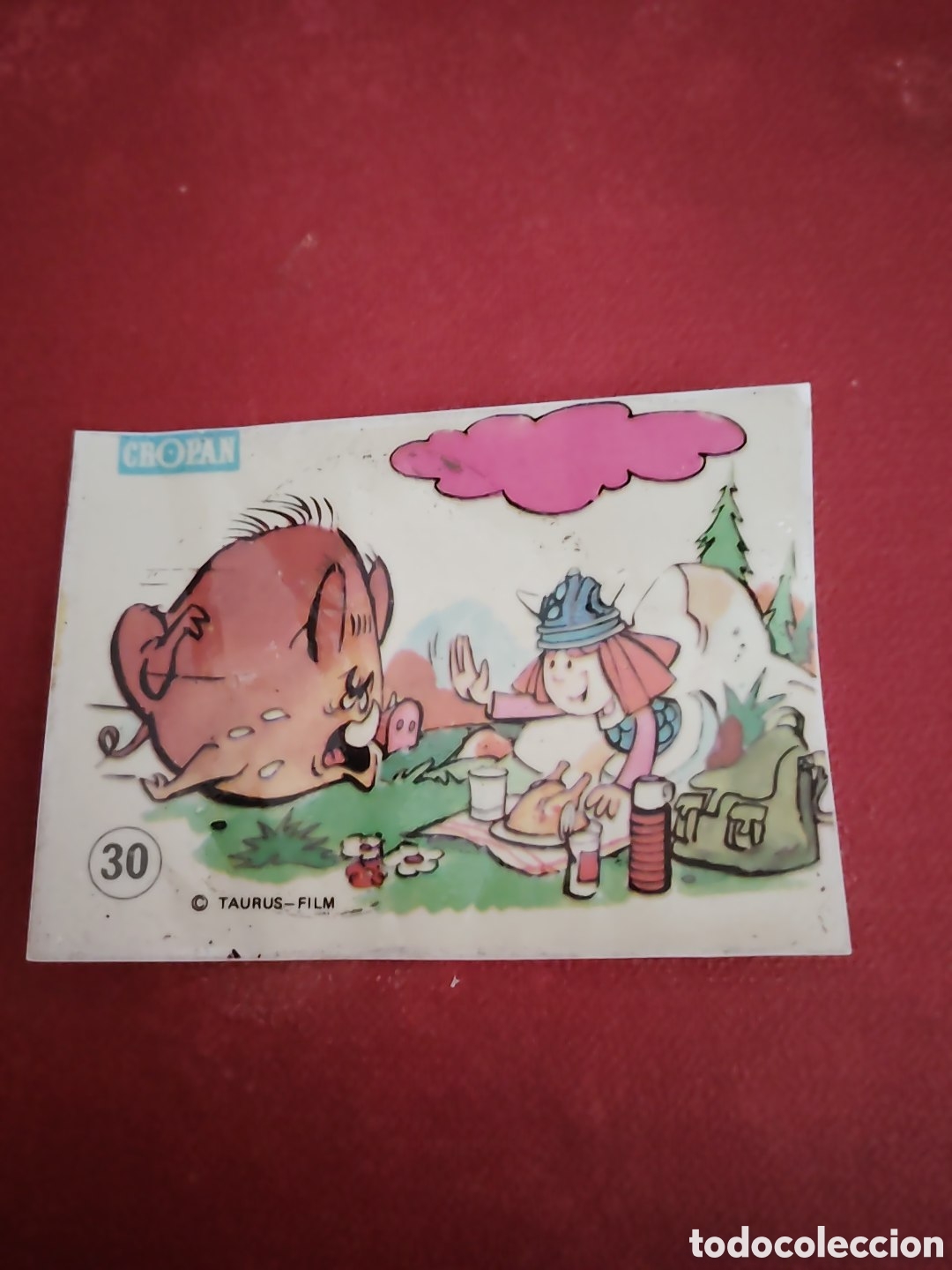 Colecionismo Cromos antigos: Cromo n&uacute;mero 30 del album las travesuras de wickie. Cropan. A&ntilde;os 70. Nunca pegado