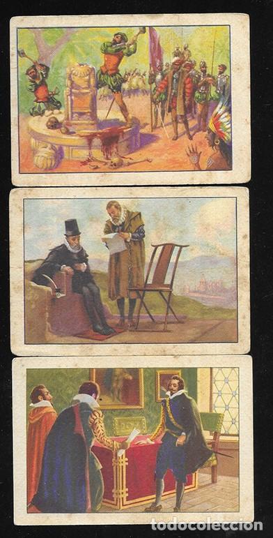 Coleccionismo cromos antiguos: Cromo. Historia de Espa&ntilde;a n&ordm;s IX, XI, XIX. Col. 36 cromos Chocolates Amatller.