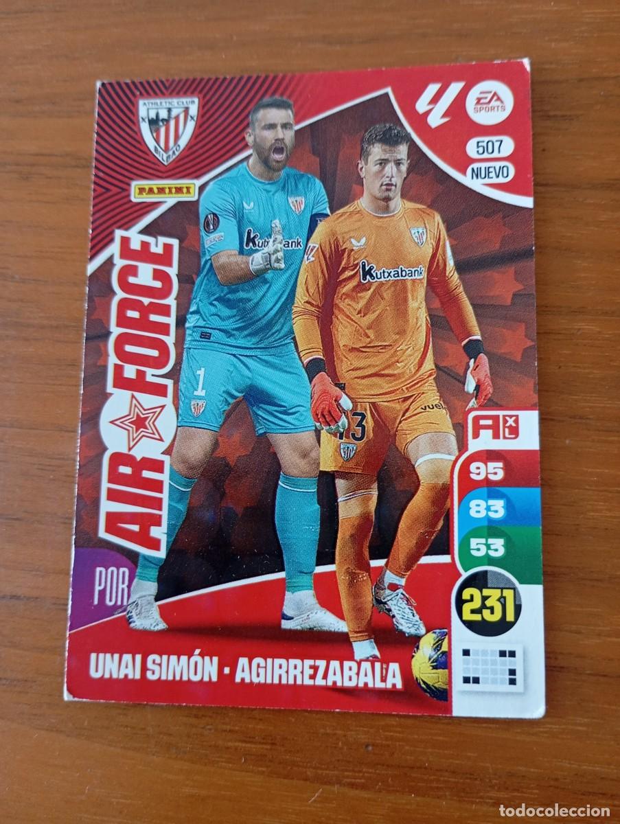 Coleccionismo cromos antiguos: CROMO. UNAI SIMON. AGIRREZABALA. AIR FORCE. ADRENALYN 24-2025