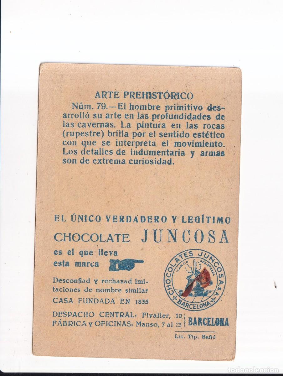 Coleccionismo cromos antiguos: HISTORIA NATURAL : NUMERO 79 .- CHOCOLATE JUNCOSA - Foto 2