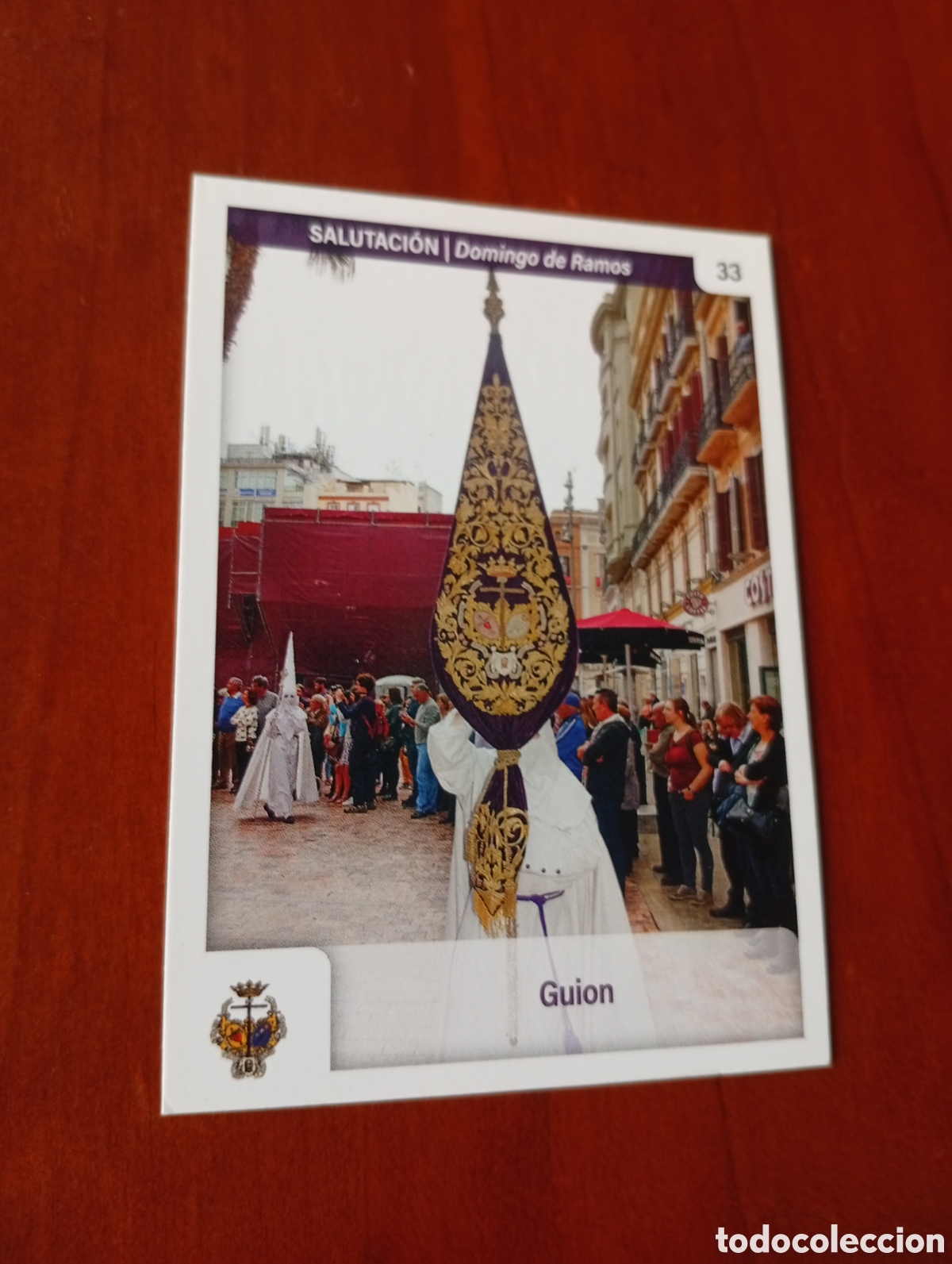 Coleccionismo cromos antiguos: CROMO TARJETA N &ordm; 33 SALUTACION - DOMINGO DE RAMOS - GUION