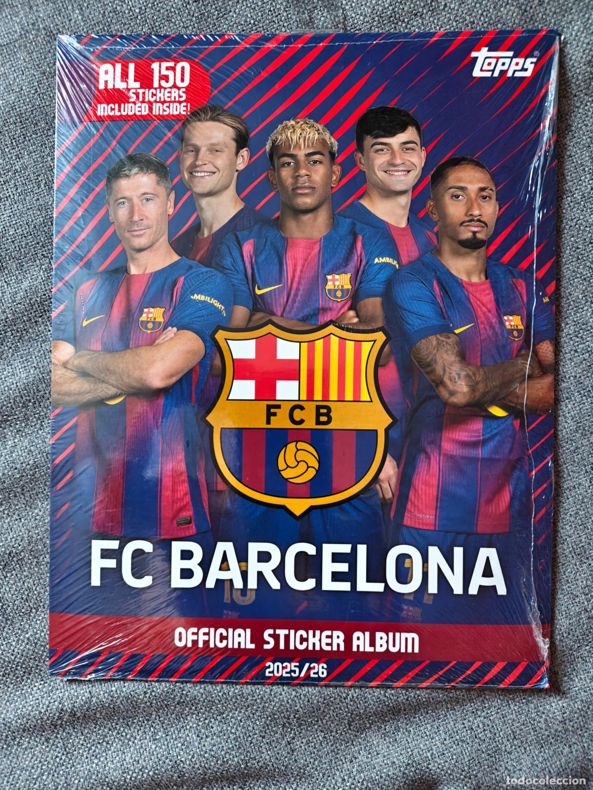 Coleccionismo cromos antiguos: TOPPS BARCELONA 2026 COMPLETE STICKERS STICKER ALBUM 2025