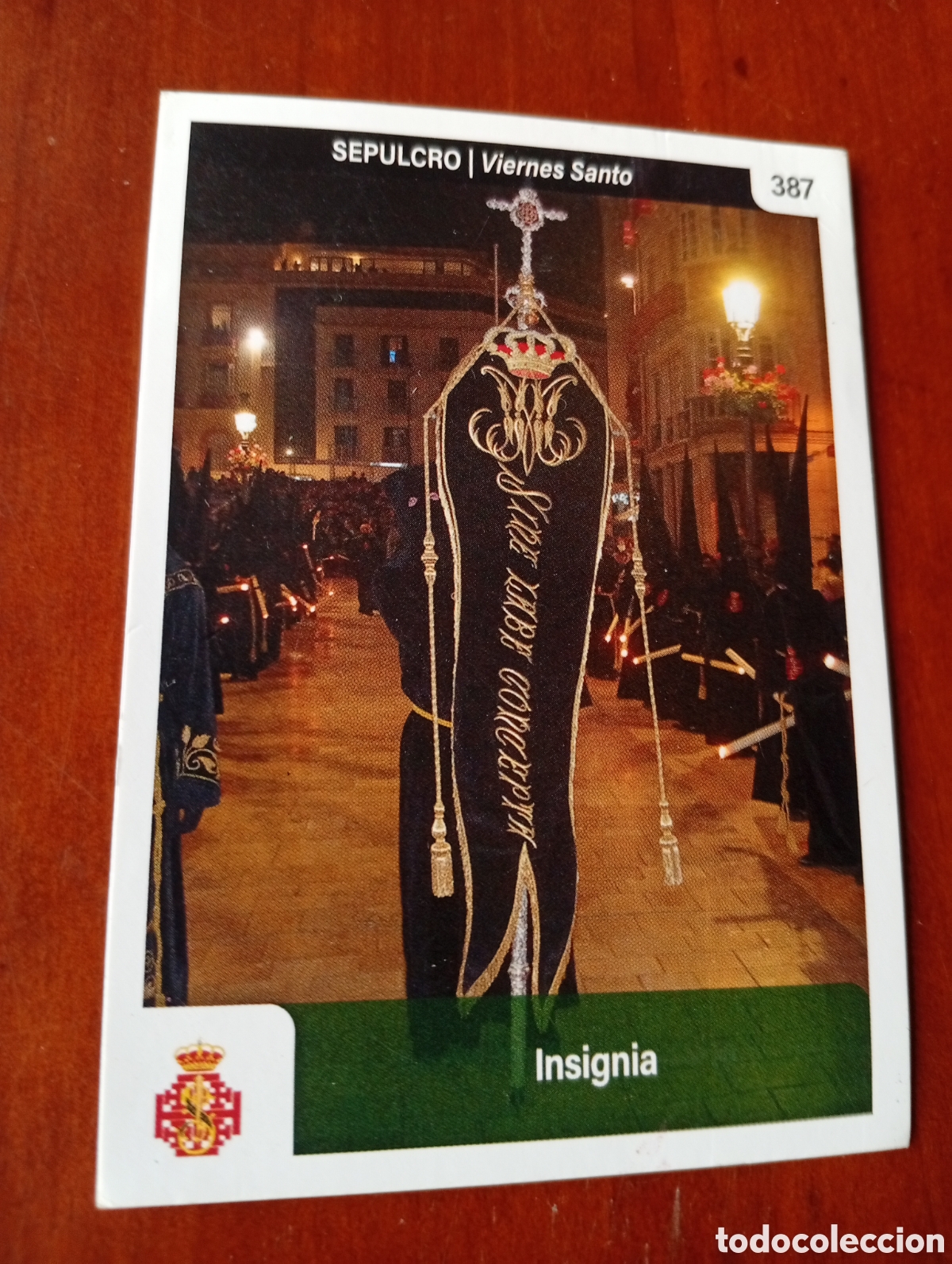 Collectionnisme Cartes &agrave; collectionner anciennes: CROMO SEMANA SANTA TARJETA HOLY CARDS MALAGA N &ordm; 387 SEPULCRO - VIERNES SANTO - INSIGNIA