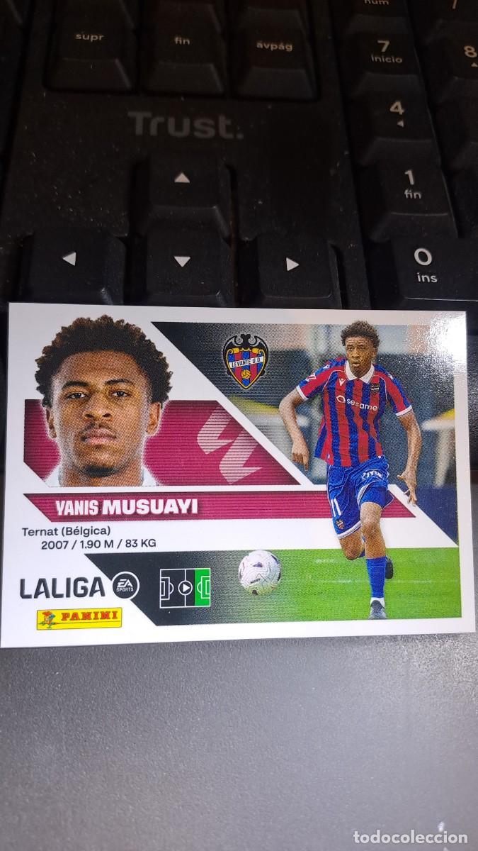 Coleccionismo cromos antiguos: CROMO MUSUAYI 20 BIS COLOCA LEVANTE LIGA 2026 2027 26 27 ESTE PANINI NUNCA PEGADO