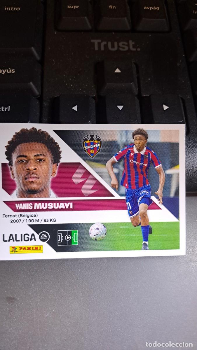 Coleccionismo cromos antiguos: CROMO MUSUAYI 20 BIS COLOCA LEVANTE LIGA 2026 2027 26 27 ESTE PANINI NUNCA PEGADO