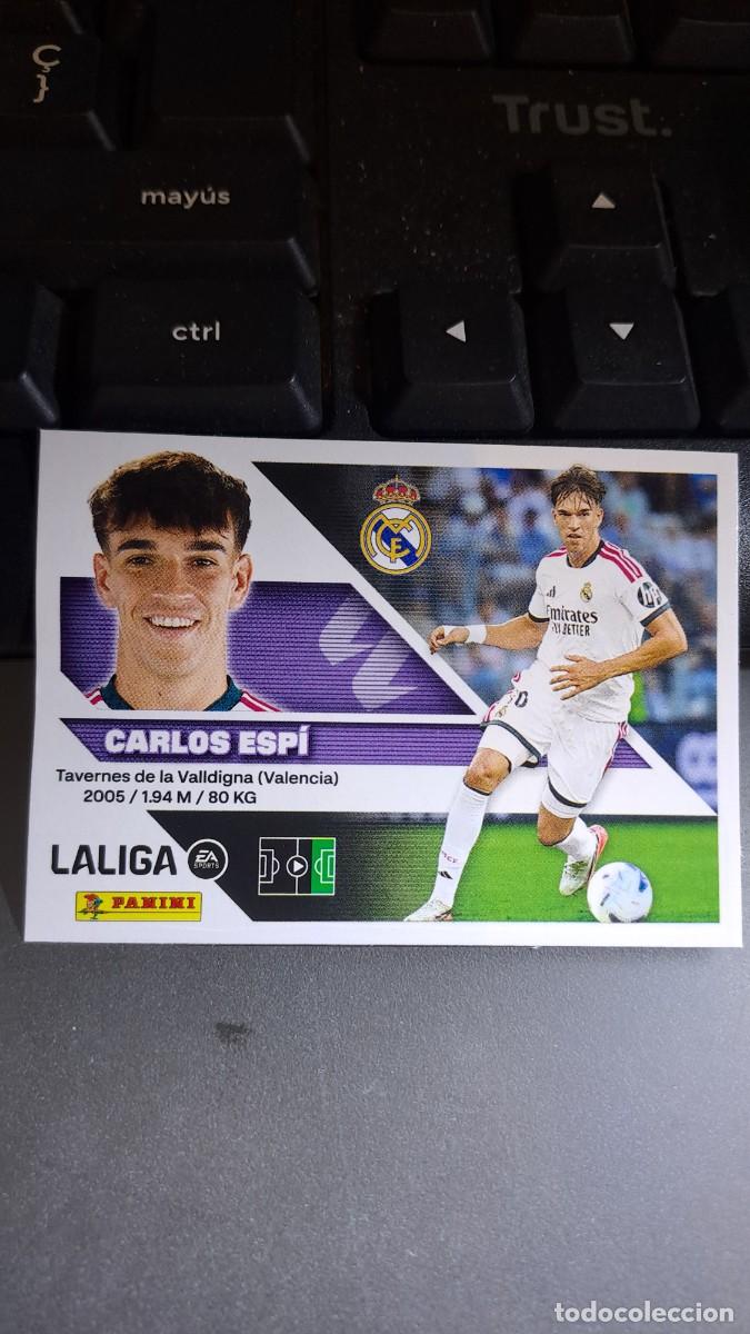 Coleccionismo cromos antiguos: CROMO CARLOS ESPI 17 BIS COLOCA REAL MADRID LIGA 2026 2027 26 27 ESTE PANINI NUNCA PEGADO